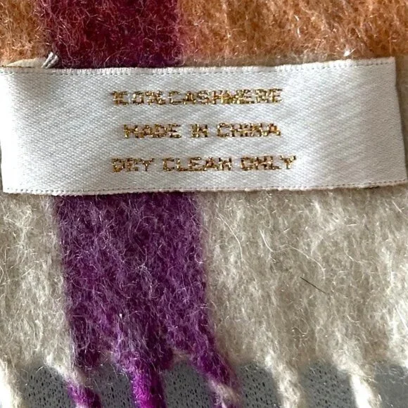 Multi-Color Cashmere Scarf - Picture 3 of 7